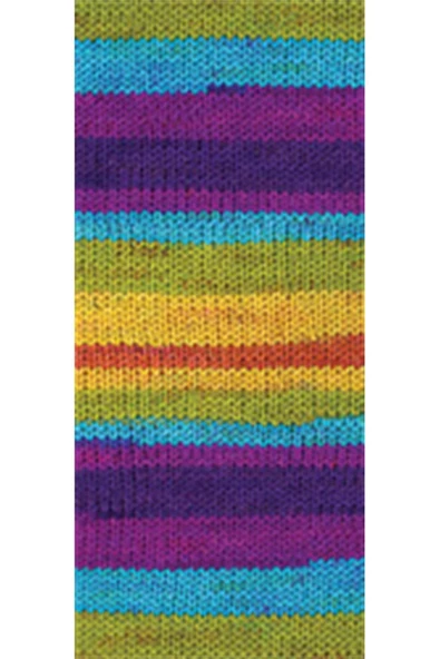 5 Adet Vega Stripe Premium Akrilik El Örgü İpi Yünü No: 82410 - Resim 2