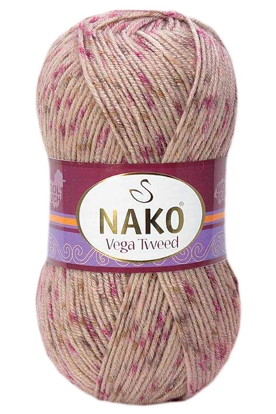 5 Adet Vega Tweed Premium Akrilik El Örgü İpi Yünü No: 31758 - 5