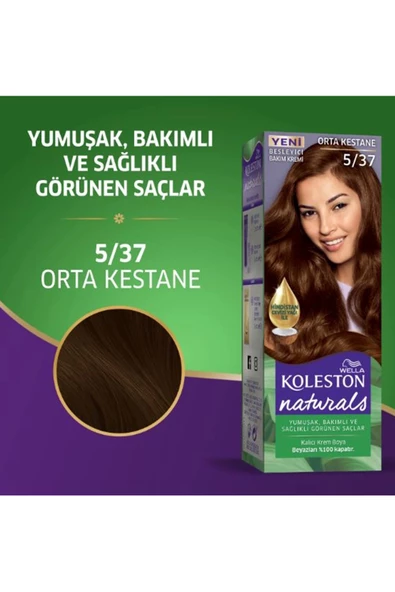 Naturals Saç Boyası Orta Kestane 5/37 2x Paket - Resim 6