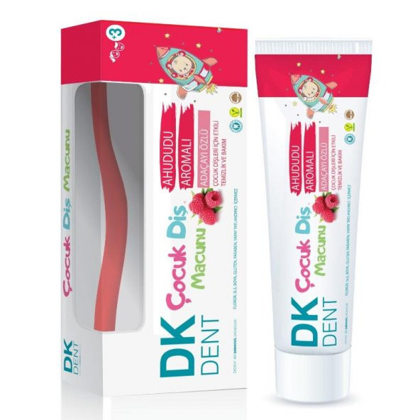 Dermokil Dk Dent Çocuk Diş Macunu Ahududu Aromalı Adaçayı Özlü 50 ml  Diş Fırçası - 2