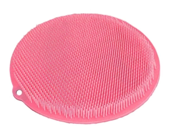 Pratik Yuvarlak Vantuzlu Banyo Sırt Kese Matı 26 Cm - 2