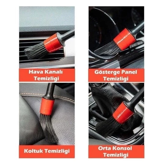 Pratik Mc-1037 Araba Temizlik Detay Fırçası 5li Set - 3