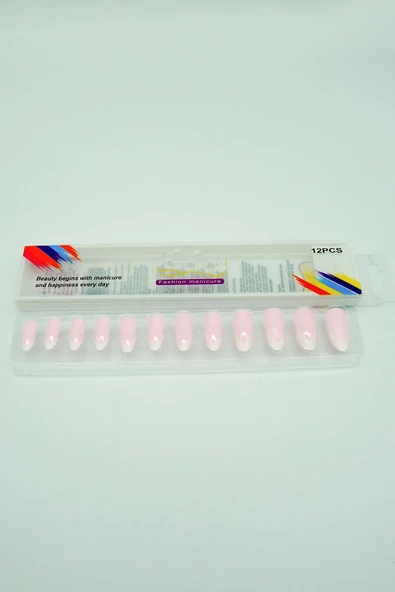 3 Renk Toplam 36 Adet Badem Tırnak Tak Ve Çık Kendinden Yapışkanlı Takma Tırnak - Resim 4