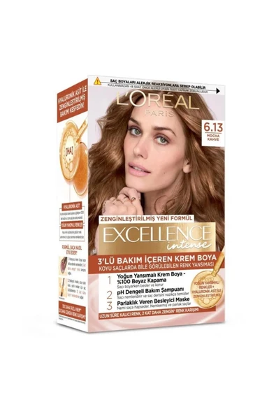 Loreal Paris Excellence Intense 6.13 Mocha Kahve Saç Boyası ürün görseli