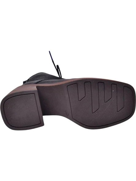 MAMMAMİA D24KB-4615 PLATFORM TOPUKLU KADIN  DERİ BOT - 10
