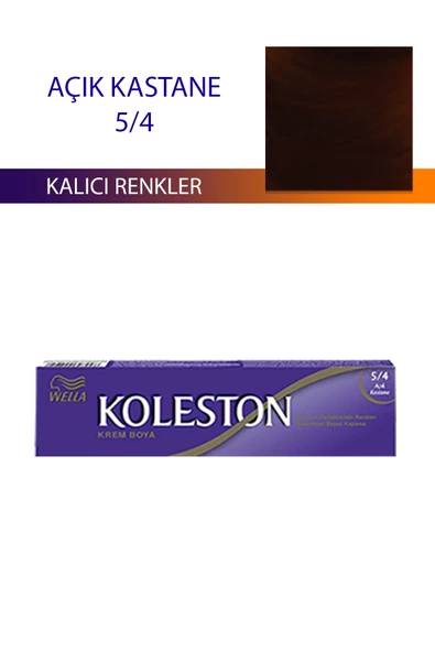 Single Tüp Boya Saç Boyası Açık Kestane 5/4 - 1