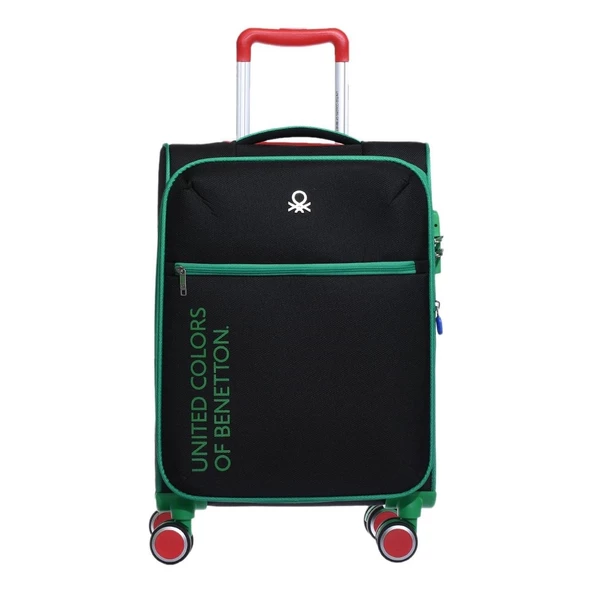 Benetton 14BNT2100-03-S Trolley 50 Cm Siyah Kabin Boy Valiz
