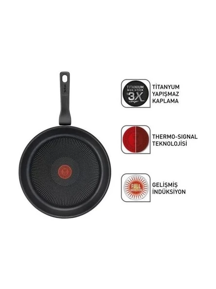 Tefal Titanyum 3X Force 28 cm Tava