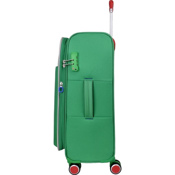 Benetton Trolley 60 cm Yeşil Unisex Valiz - Resim 2