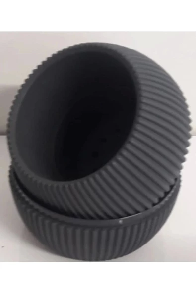 Mercan Saksı 2 Numara 0,35 Litre Su Hazneli Dekoratif Kaktüs Sukulent Saksı 11,8x9,2 cm - 3