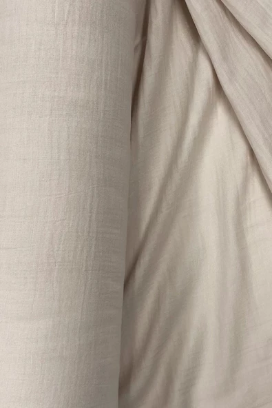 Çok Amaçlı Müslin Pamuklu Bebek Örtü ve Battaniye Kumaşı Müslin Bez Açık Pudra 33 - Resim 2