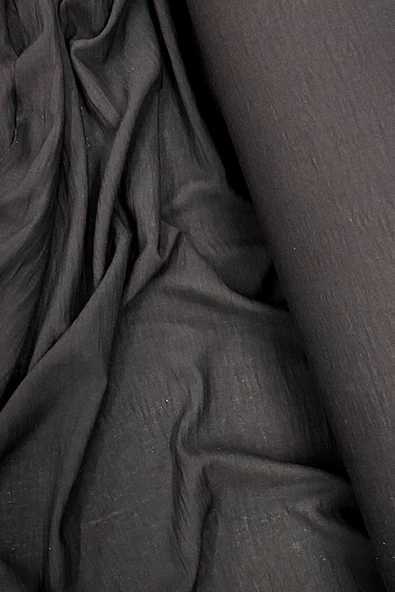 Keten Kumaş - Organik Kumaş - Perde Kumaşı - Ince Keten - Kıyafet Için Kumaş Örtü Siyah 27 - Resim 2