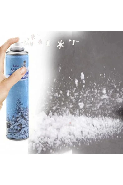 5 Adet Max Kar Köpüğü Spreyi, Eriyen Kar Taneleri, Parti Köpük Karı Yapar Kar Yağdıran Sprey 5x300 ml - 2