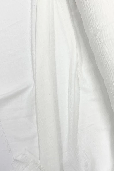 Keten Kumaş - Organik Kumaş - Perde Kumaşı - Ince Keten - Kıyafet Için Kumaş Örtü Beyaz 11 - Resim 2