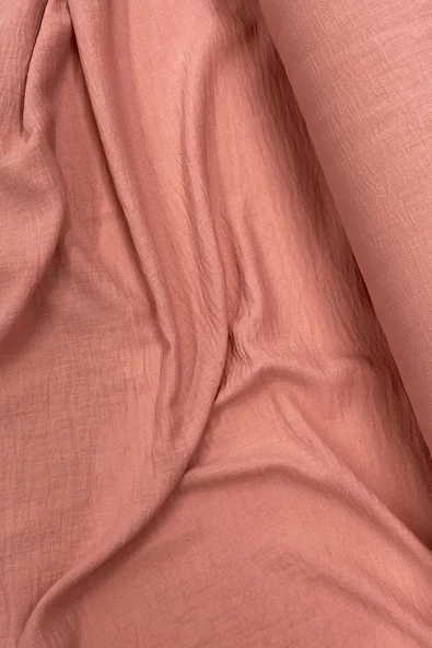 Keten Kumaş - Organik Kumaş - Perde Kumaşı - Ince Keten - Kıyafet Için Kumaş Örtü Pudra 30A - Resim 2