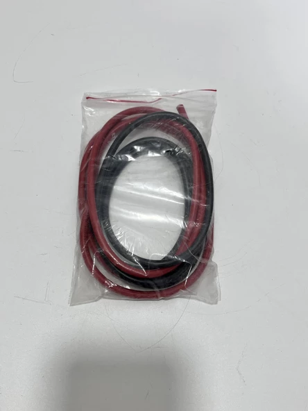 10 Awg Siyah ve Kırmızı Silikon Kablo 1 Metre - 2