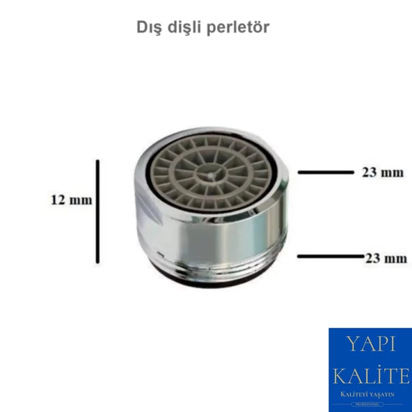 Batarya Ucu Su Akış Perletörü Dış Dişli - Resim 2