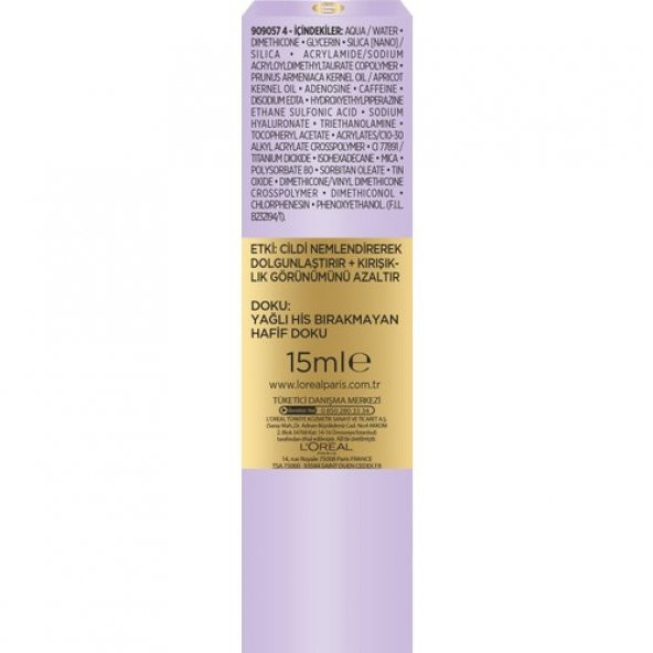 LOreal Paris Hyaluron Uzmanı Cilt Dolgunlaştıran Nemlendirici Göz Kremi 15ml - 5