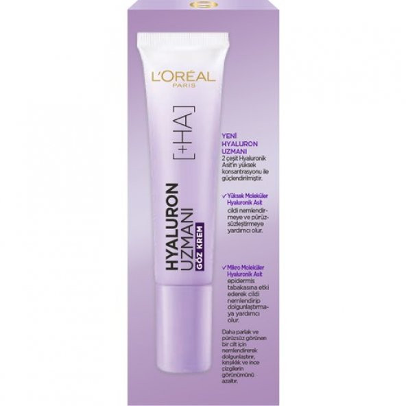 LOreal Paris Hyaluron Uzmanı Cilt Dolgunlaştıran Nemlendirici Göz Kremi 15ml - 7