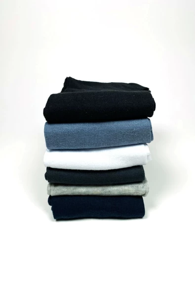 Penye Yazlık Erkek Çorap Burun Dikişsiz Takviyeli Topuk ve Burun 6 çift - Resim 8