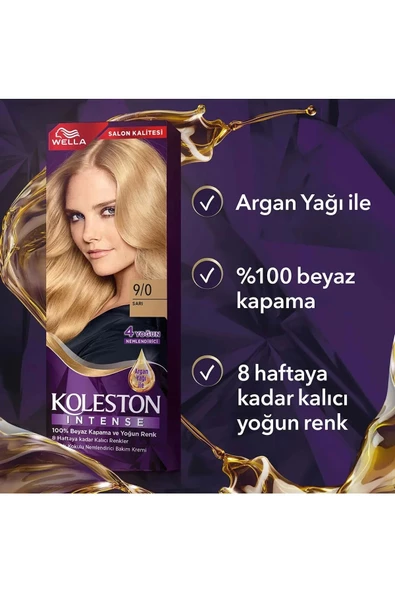 Koleston Intense Saç Boyası 9/0 Sarı - Salon Kalitesi - 4