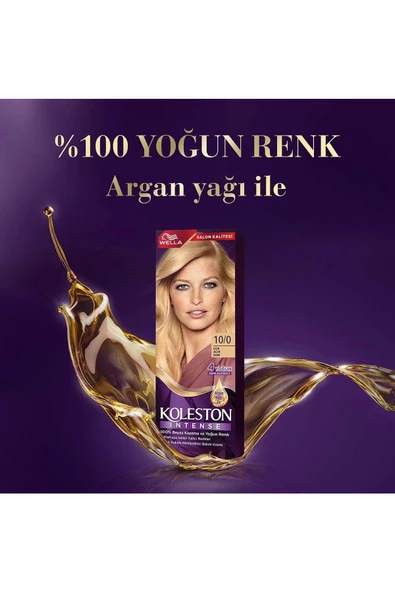 Koleston Intense Saç Boyası 10/0 Çok Açık Sarı - Salon Kalitesi - Resim 6