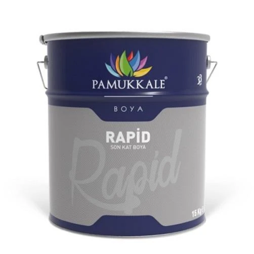 Pamukkale 1470 Rapid Endüstriyel Boya 50 Gloss 15 Kg Kırık Beyaz Ral 9003