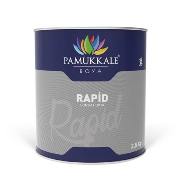 Pamukkale 1510 Rapid Endüstriyel Boya 2.5 Kg Mat Siyah