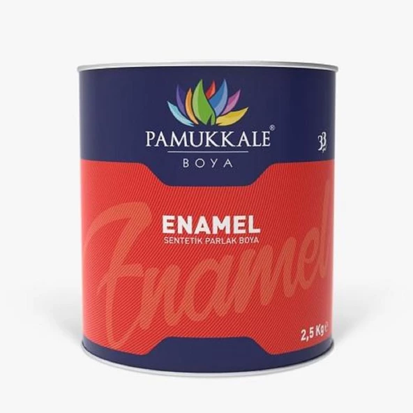 Pamukkale Enamel Sentetik Boya 2.5 Kg Mat Siyah ürün görseli 1