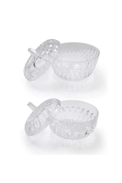 2'Li Mika Dekoratif Şekerlik Lokumluk Seti - 3