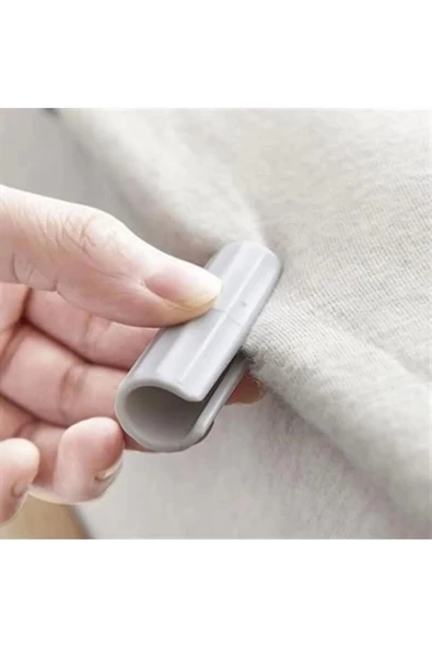 12 Adet Çok Amaçlı Çarşaf Tutucu, Sabitleyici, Kaydırmaz Nevresim Örtü Düzenleyici Klipsler - Resim 2