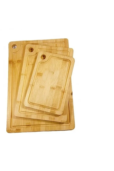 Rossel Premium 3'lü Bambu Kesim Panosu - Resim 3