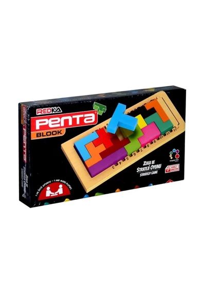 Redka/KumToys Redka Penta Blook Ahşap Akıl Zeka Eğitici Oyuncak