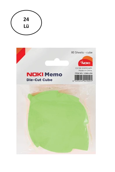 Noki Memo Yaprak Şekilli 5 Renk 80 Sayfa Not Kağıdı - 2