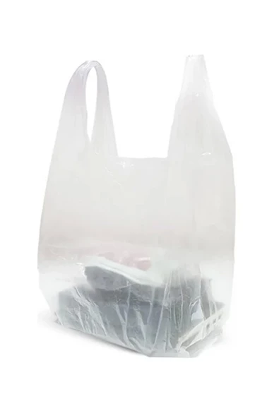 Şeffaf Atlet Poşet Orta Boy 28x50 cm 1 Paket Takriben 200 Adet - 2