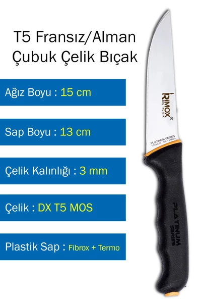 Platinium Serisi Kasap ve Ev Mutfak Bıçağı Çelik Kasap No:1 - 7
