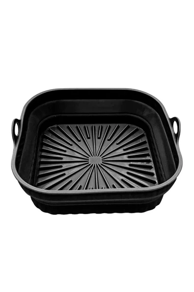 Katlanabilir Silikon Yanmaz - Yıkanabilir Kare Airfryer Kalıbı 21 Cm - 2