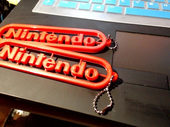 Byrpos Nintendo Logosu Anahtarlık T2437634 3Dmarket.online