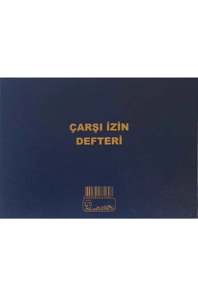 Kocaoluk Çarşı İzin Defteri Cilt Kapak