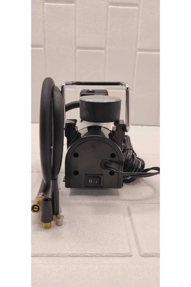 Oscar 150 PSI Metal Gövdeli Çakmaklık Girişli Araç Lastik Şişirme Pompası Kompresör - 3