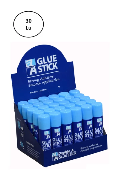 Double A Glue Stick Yapıştırıcı 8 Gram 30'lu - Resim 2
