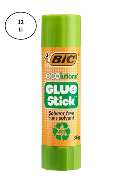 Bic 9192541 Ecolutıon Glue Stıck Yapıştırıcı 36 Gr 12'li