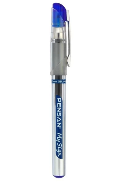 Pensan 6030 My Sign Jel Roller Kalem 1,0 Mm Imza Kalemi Mavi (12 Li Paket) - 2