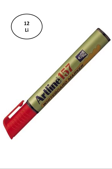 Artline 159 Whiteboard Marker Red Kesik Uç 12'li