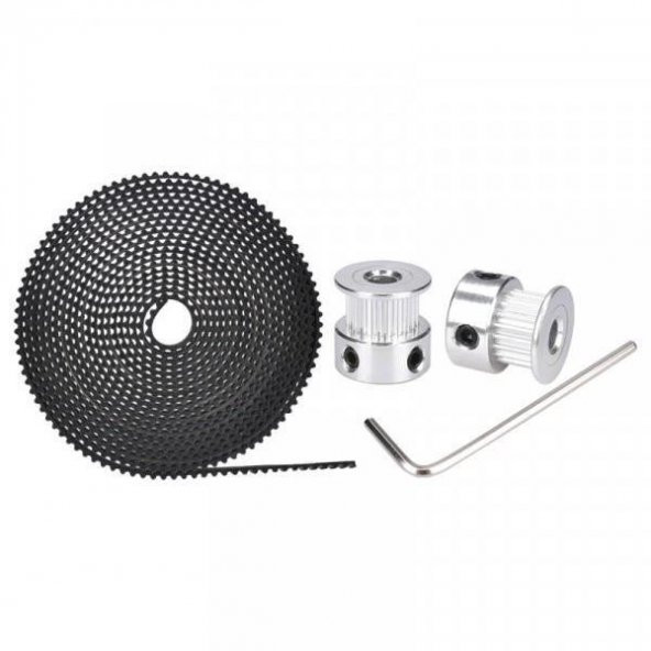 GT2 Kayış – Kasnak Seti – 2 Metre Kayış Ve 2 Adet Kasnak