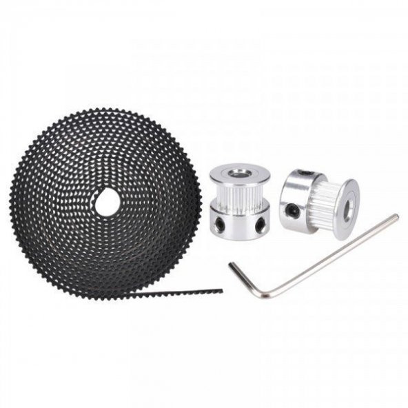GT2 Kayış – Kasnak Seti – 2 Metre Kayış Ve 2 Adet Kasnak - 2