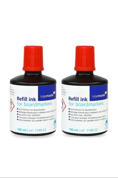 Edding Im-1199 100Ml Yazı Tahtası Mürekkebi Kırmızı 2'li Paket - 2