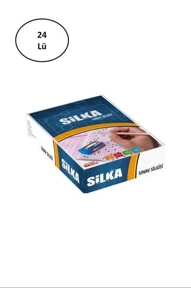 Silka Orta Boy Mavi Sınav Silgisi Art9 24 lü - 2