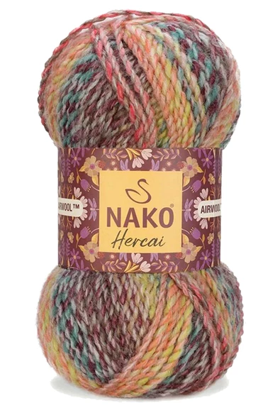 5 Adet Hercai Ebruli Hırka Kazak Atkı Bere El Örgü İpi Yünü 28030 - 2