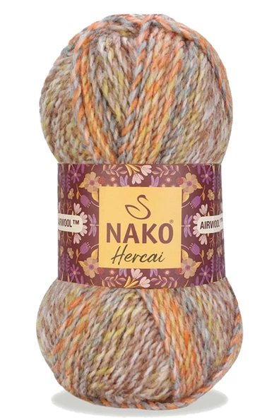 5 Adet Hercai Ebruli Hırka Kazak Atkı Bere El Örgü İpi Yünü 76035 - 2